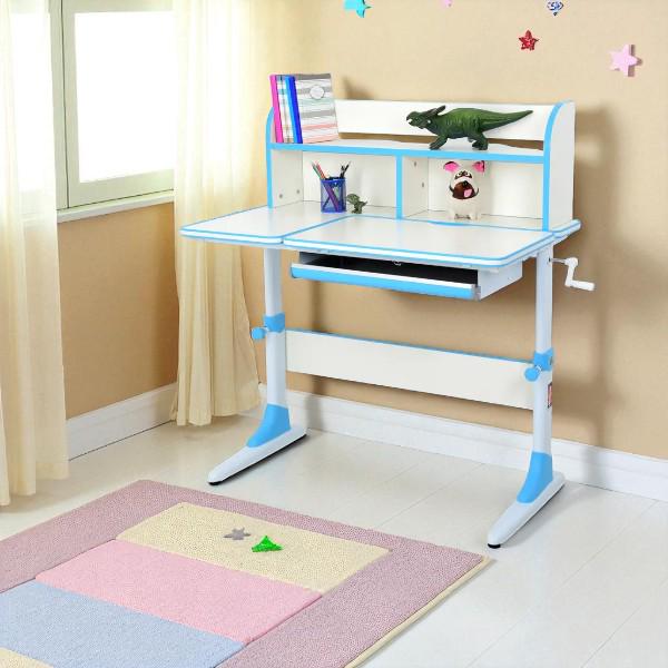Парта дитяча Bambi із регулюванням висоти Біло-блакитниий (M 4804-4) - фото 2 Парта дитяча Bambi із регулюванням висоти Біло-блакитниий (M 4804-4) - фото 2