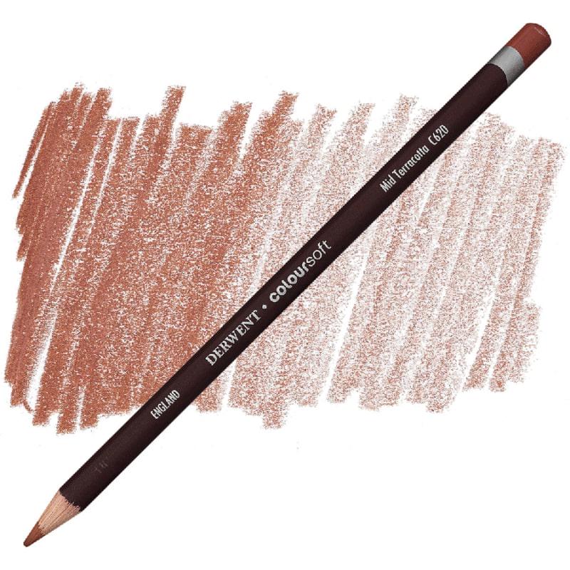 Карандаш цветной Derwent Coloursoft С620 Терракотовый средний (701014)