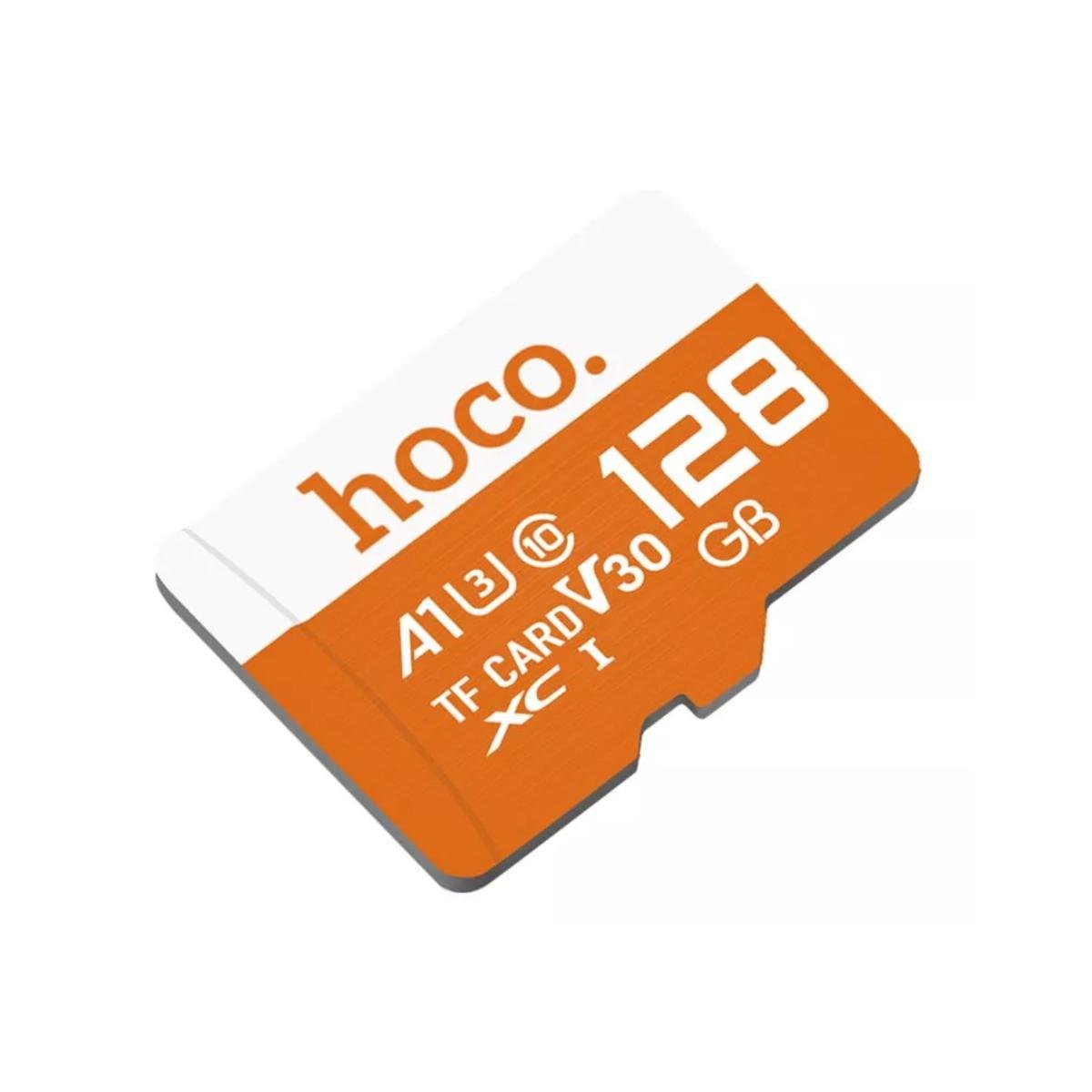 Карта пам'яті Hoco High speed TF MicroSD для смартфонів та планшетів 128 Гб Клас 10 10-90 Мб/c Orange (180616)