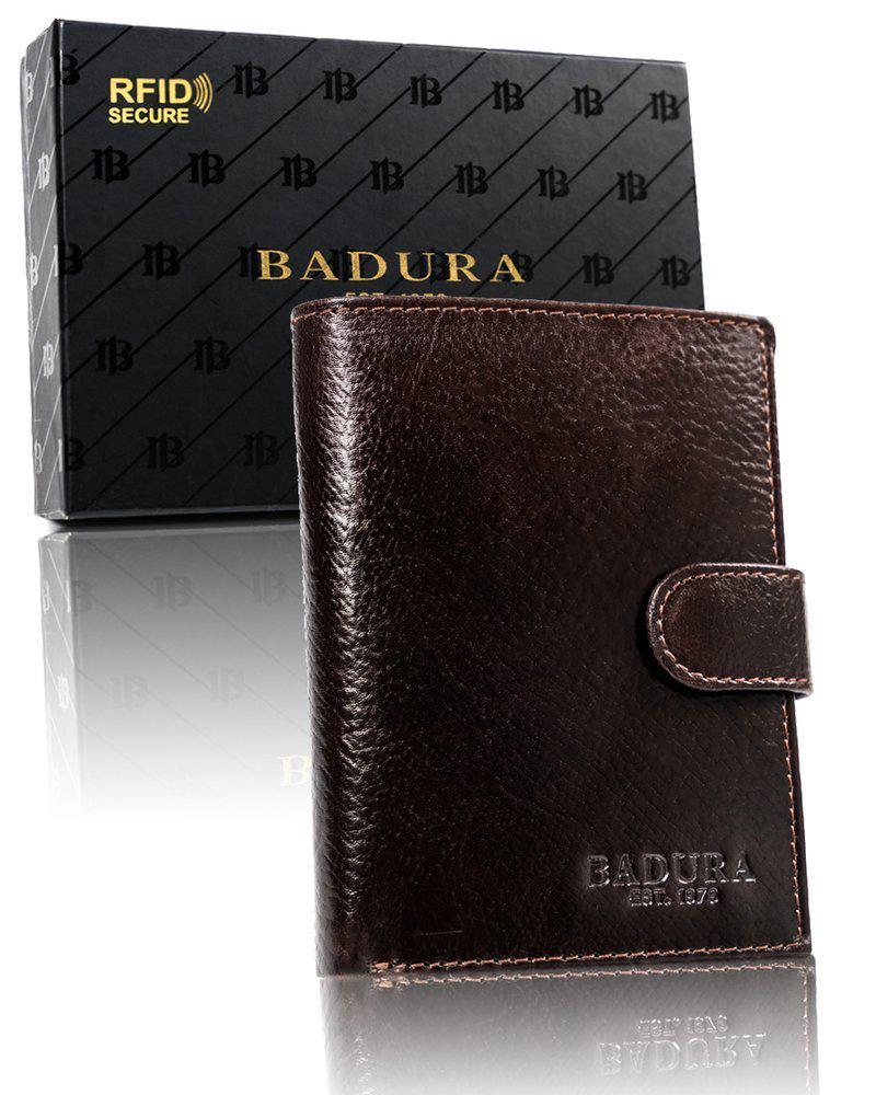 Кошелек мужской кожаный Badura B-N104L-MIL MARRONE