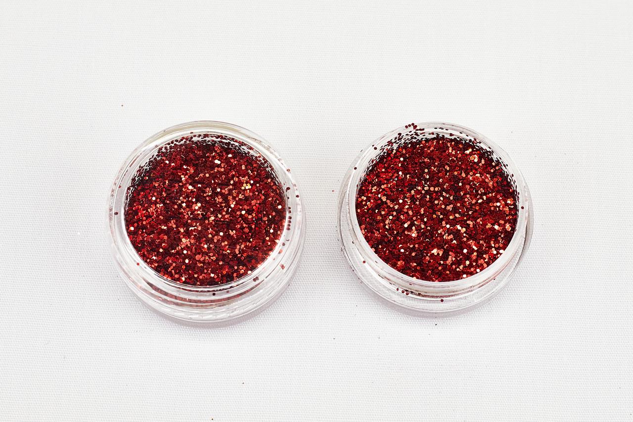 Глітер 832 0,4 мм 1/64 2 мл Червоний (078321) - фото 2 Глітер 832 0,4 мм 1/64 2 мл Червоний (078321) - фото 2