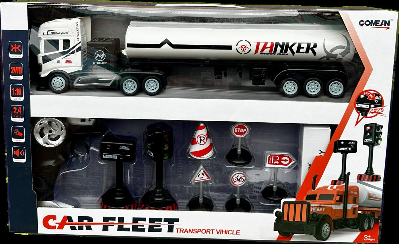 Игрушка Metr+ Фура на радиоуправлении с дорожными знаками 1:16 Белый (GM1960) - фото 4 Игрушка Metr+ Фура на радиоуправлении с дорожными знаками 1:16 Белый (GM1960) - фото 4