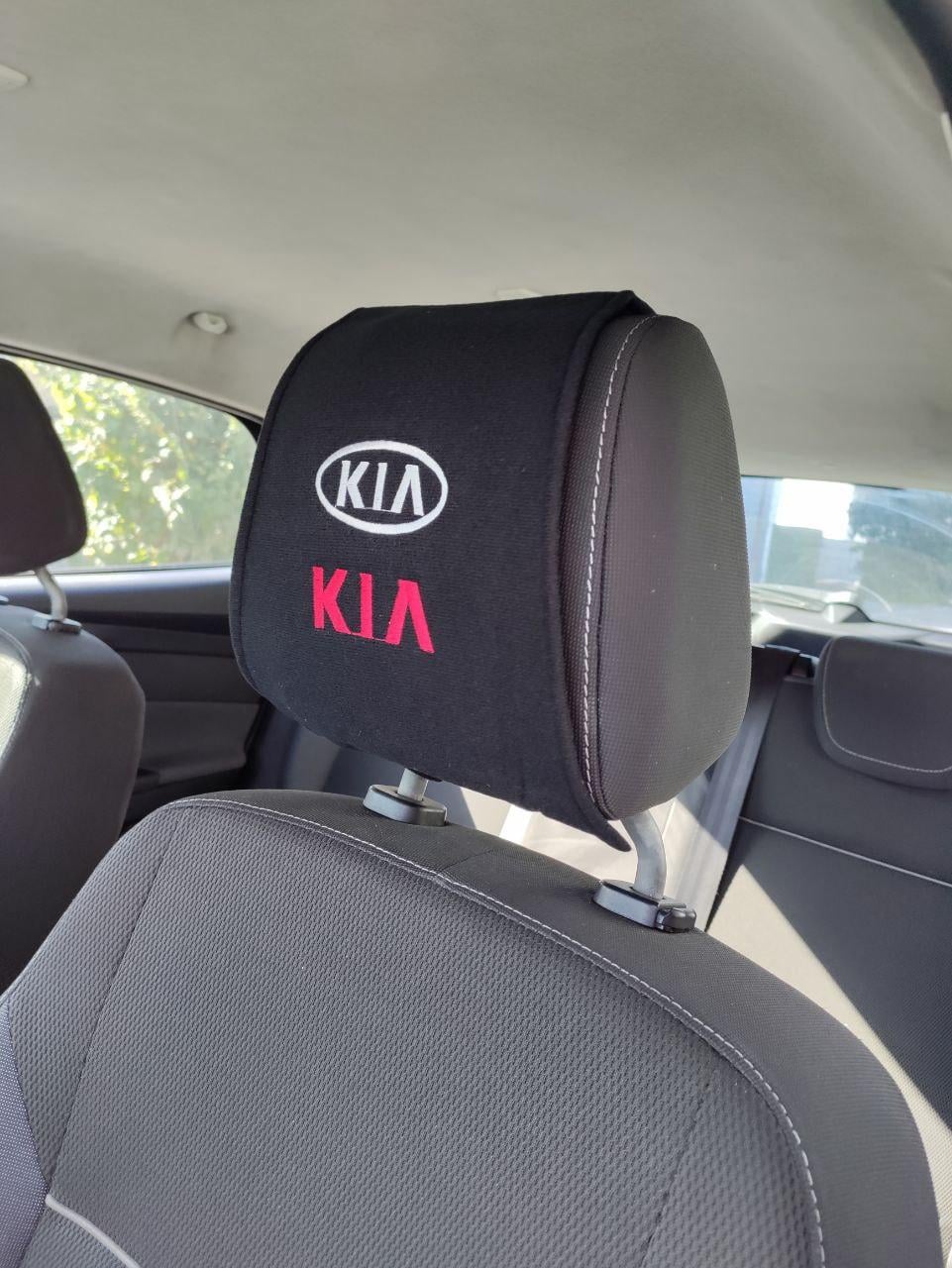 Чехол на подголовник с логотипом KIA 2 шт. (1989339229)