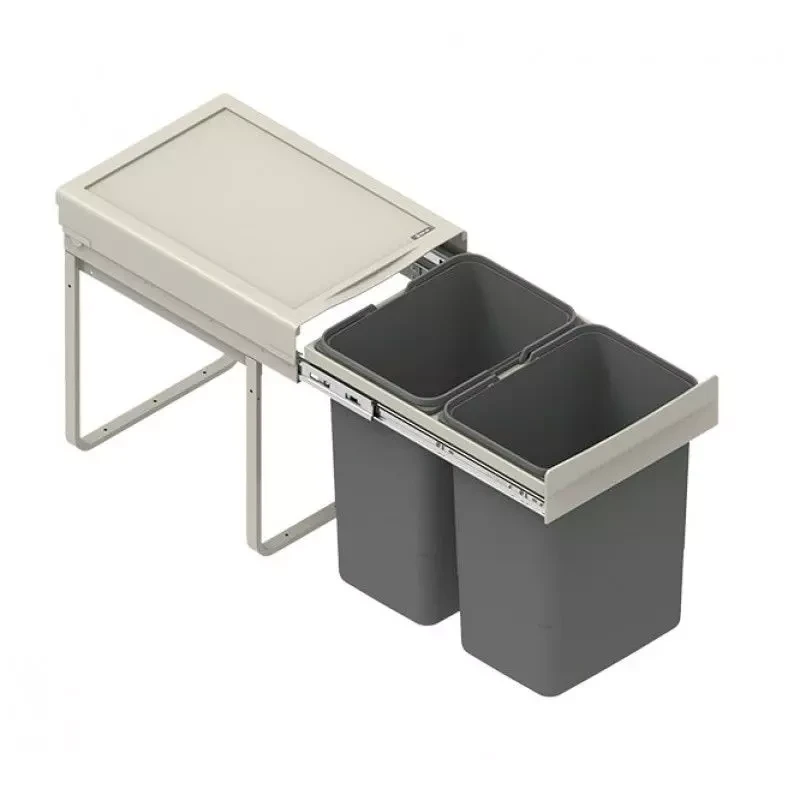 Відро для сміття Rejs JC602 400 2x20 л Сірий (WE14.1517.05.549)