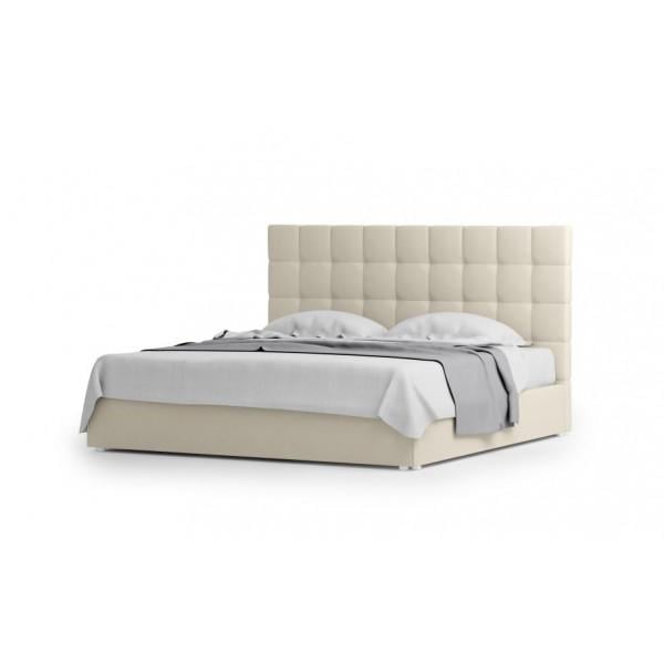 Ліжко двоспальне Шик-Галичина Скай з підйомним механізмом дерево/тканина 07 160х200 см Світло-бежевий (13262)