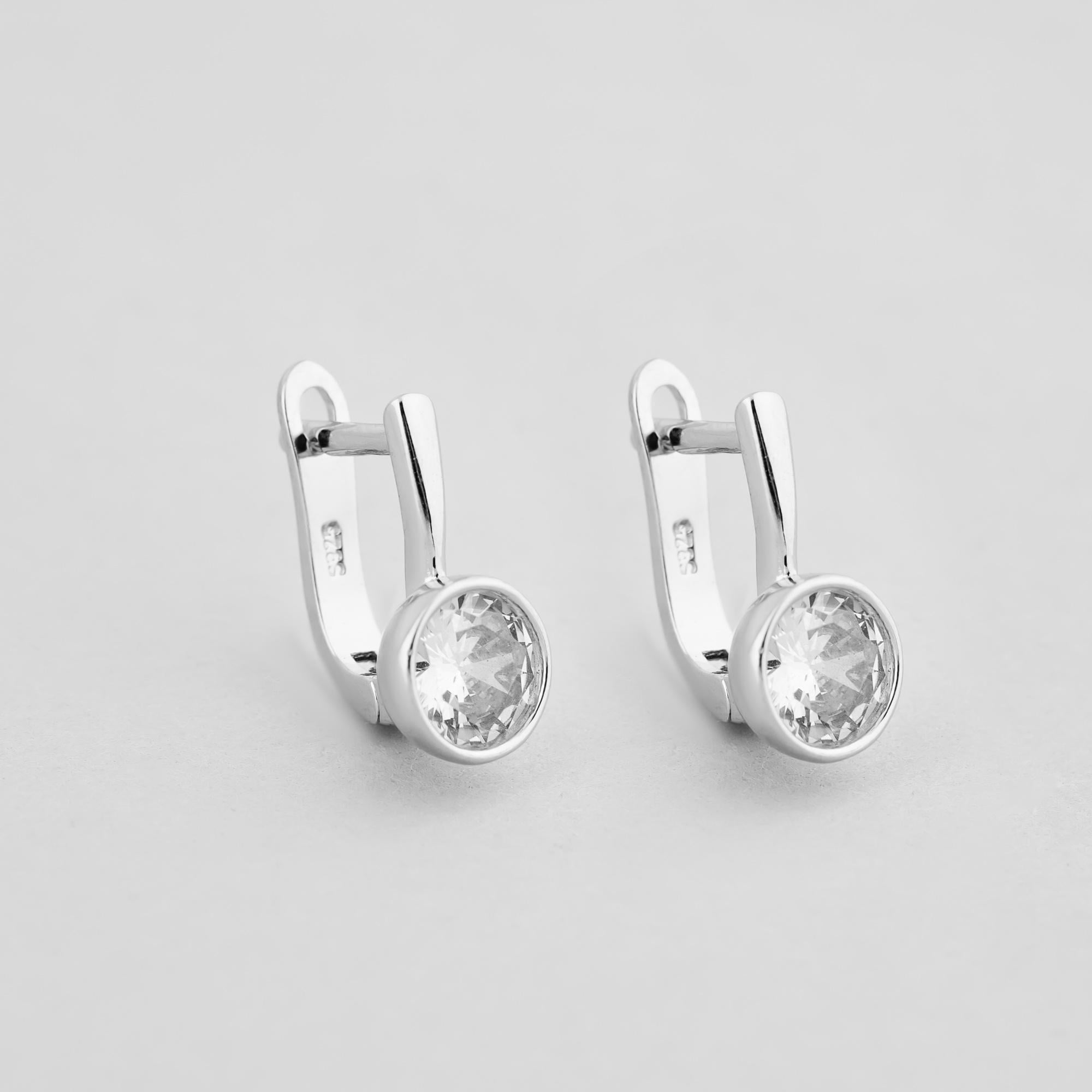 Серебряные серьги Minimal Ночная звезда (14377) Серебряные серьги Minimal Ночная звезда (14377)