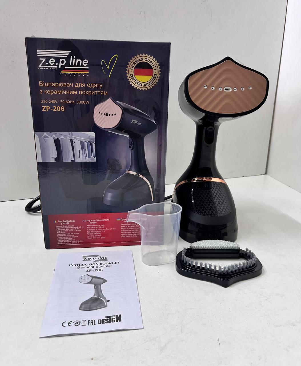 Відпарювач для одягу з керамічним покриттям Zepline ZP-206 3000 w - фото 5 Відпарювач для одягу з керамічним покриттям Zepline ZP-206 3000 w - фото 5