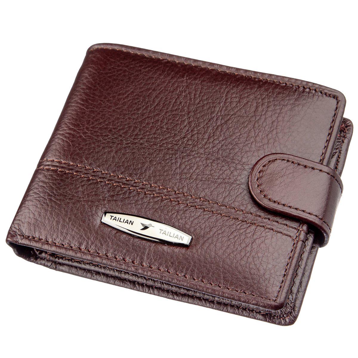 Кошелек мужской Tailian 18981 кожаный Коричневый