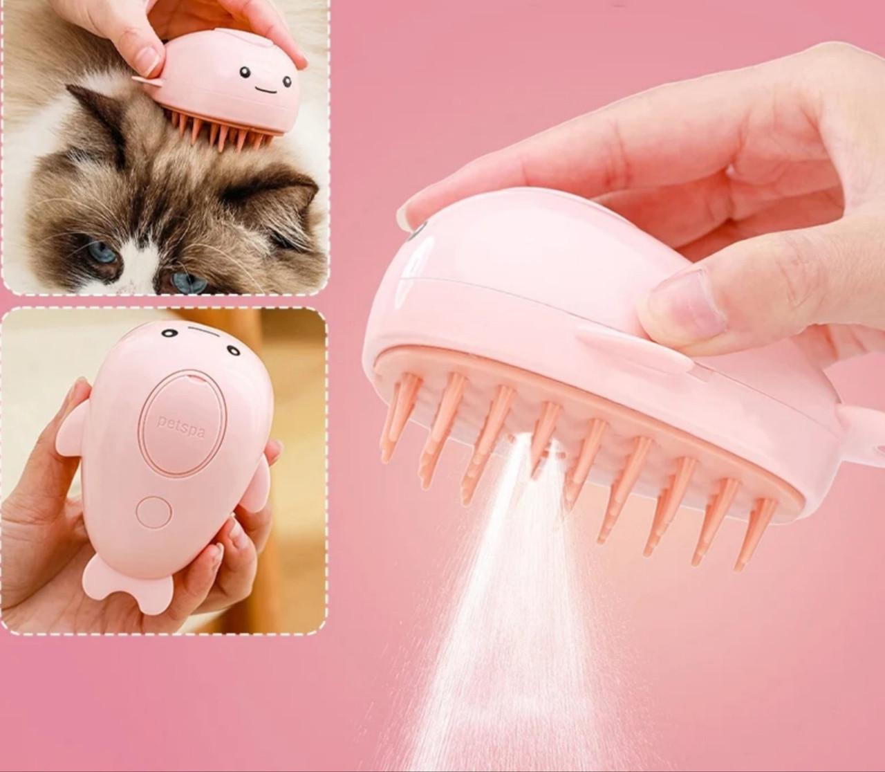 Щетка для вычесывания шерсти кошек и собак Рыбка паровая электрическая массажная - фото 4 Щетка для вычесывания шерсти кошек и собак Рыбка паровая электрическая массажная - фото 4