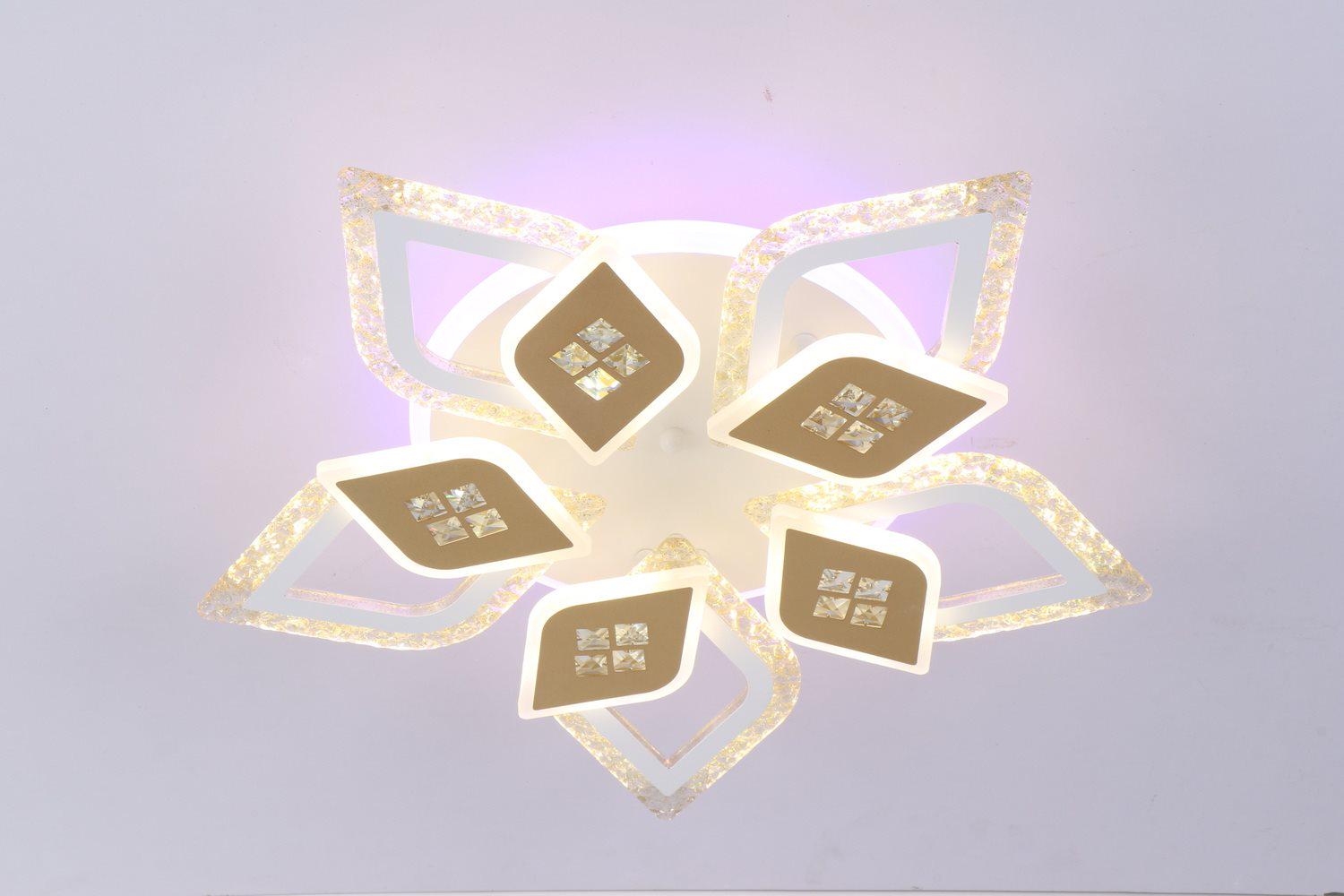 Люстра светодиодная с пультом Valeso V K39939-5+5+1 White/Gold (000036403) - фото 15 Люстра светодиодная с пультом Valeso V K39939-5+5+1 White/Gold (000036403) - фото 15