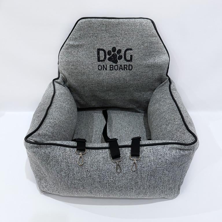 Автокрісло для собак Amore mio Cane Medium до 10 кг 60х50х25 см Grey (CS-0033) - фото 3
