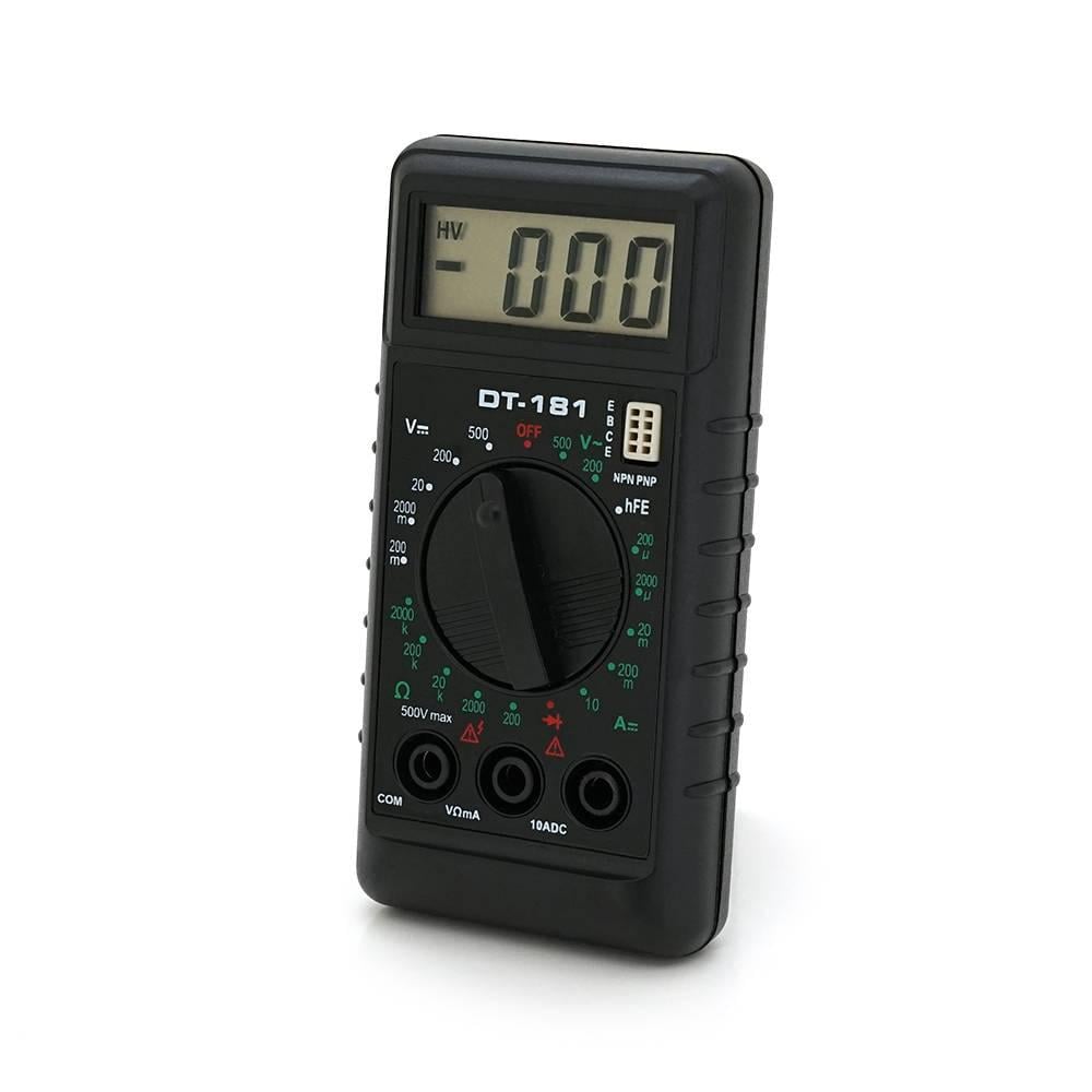 Мультиметр DT-181 вимірювання A 60 г 100х50х20 мм Q60