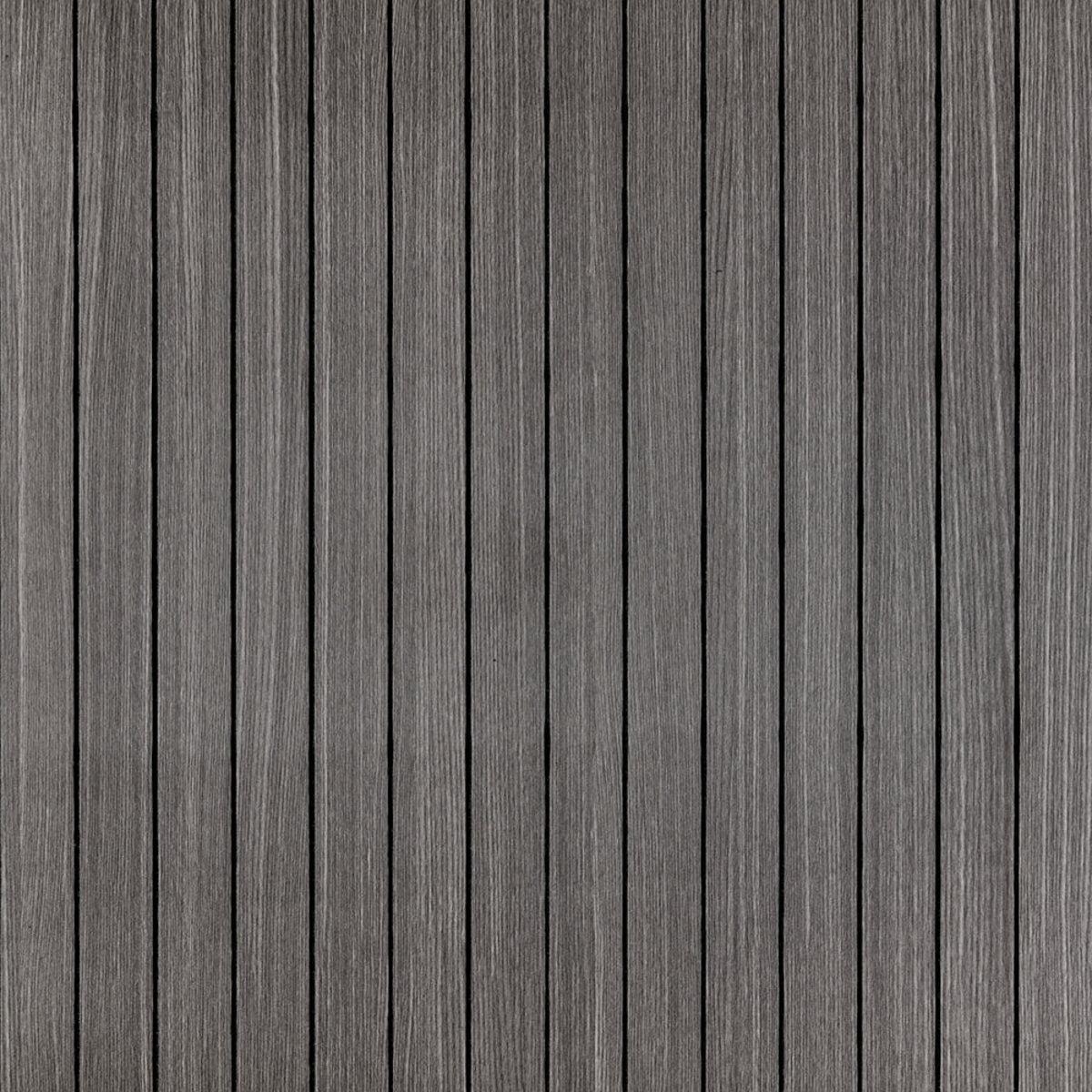 Покриття вінілове самоклеюче 3D рейки 600х600х2,8 мм Металевий попіл (SW-00002196)