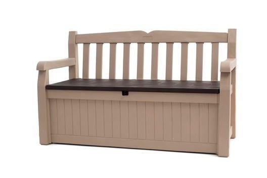 Ящик-скамейка садовая Keter EDEN GARDEN BENCH с подлокотниками пластиковая 265 л (Z1CNT00008783)