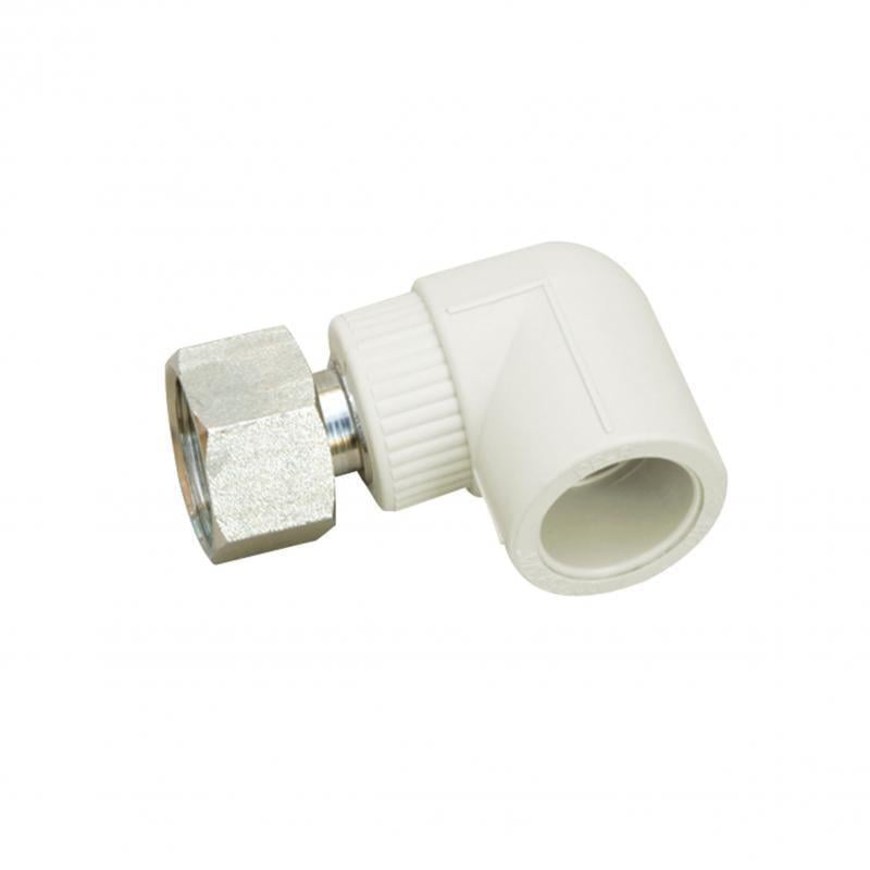 Уголок Blue Ocean PPR с накидной гайкой/ВР с латунным штоком 25 мм х 3/4" 90° (SD00010057)