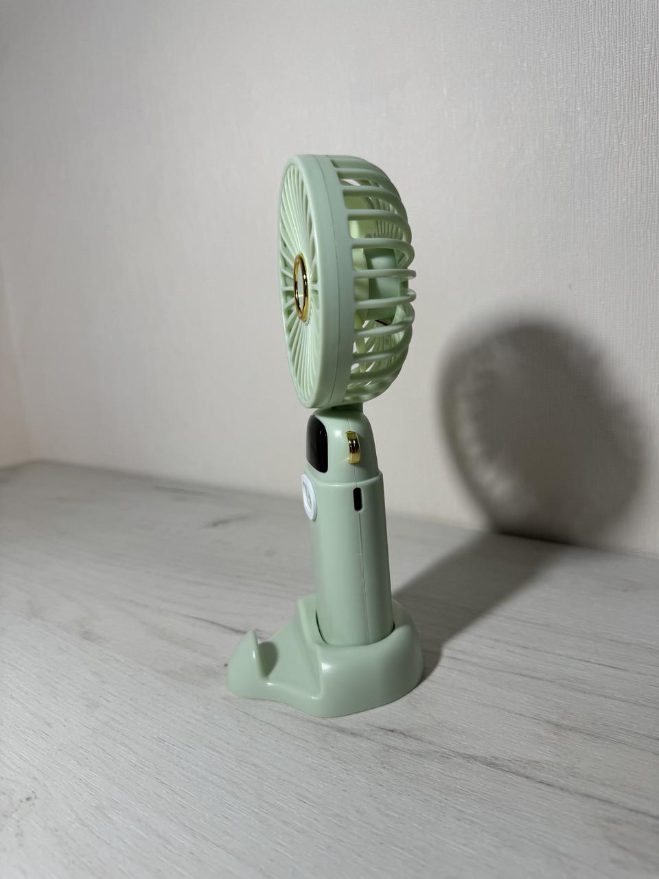 Вентилятор міні акумуляторний 5 швидкостей з підставкою для телефону 3000 mAh - фото 3 Вентилятор міні акумуляторний 5 швидкостей з підставкою для телефону 3000 mAh - фото 3