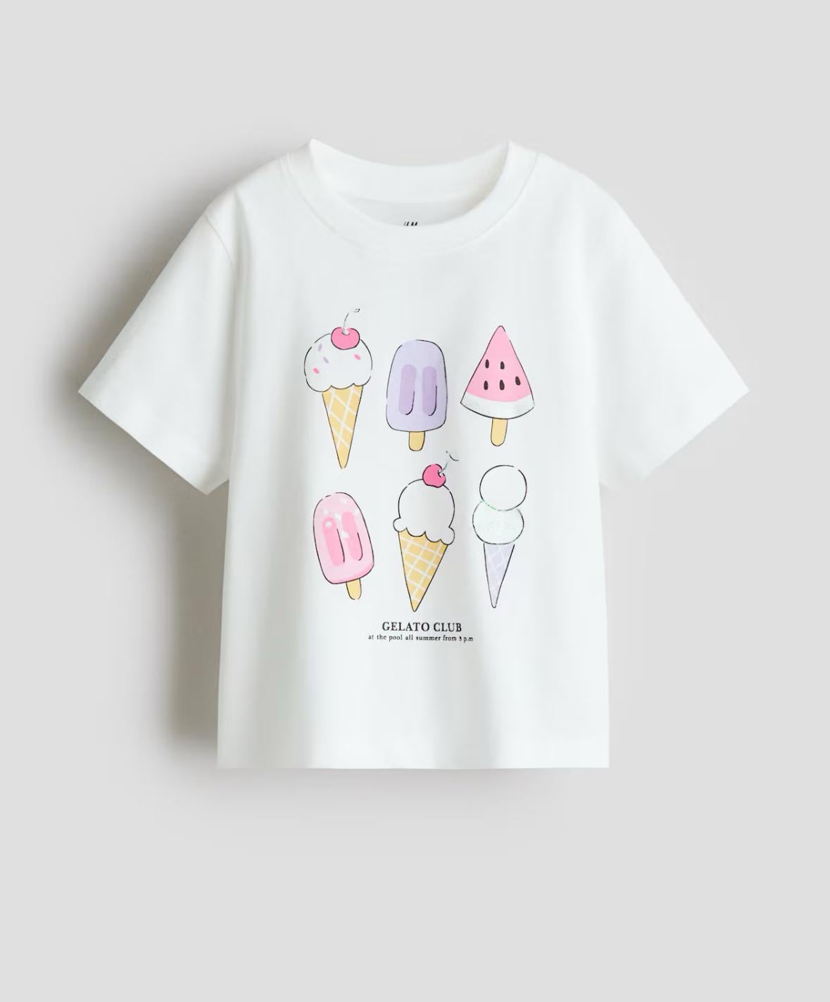 Футболка детская H&M 110-116 см Белый (525)