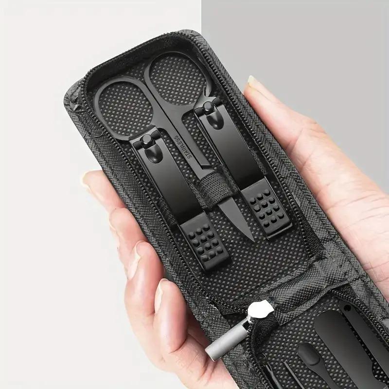 Набір інструментів для манікюру та педикюру 6 шт. Чорний - фото 5 Набір інструментів для манікюру та педикюру 6 шт. Чорний - фото 5