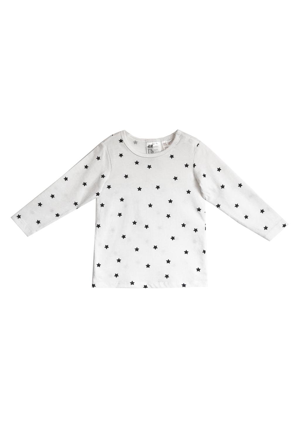 Лонгслив H&M 80 см  Белый (74393213b47)