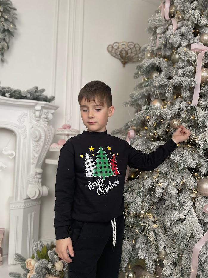 Світшот дитячий Носи Своє Family look 134 см Чорний (6344-F-v6)