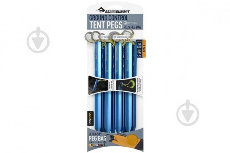 Кілочки Sea To Summit Ground Control Tent Pegs Yellow (1033-STS APEGS8PK)