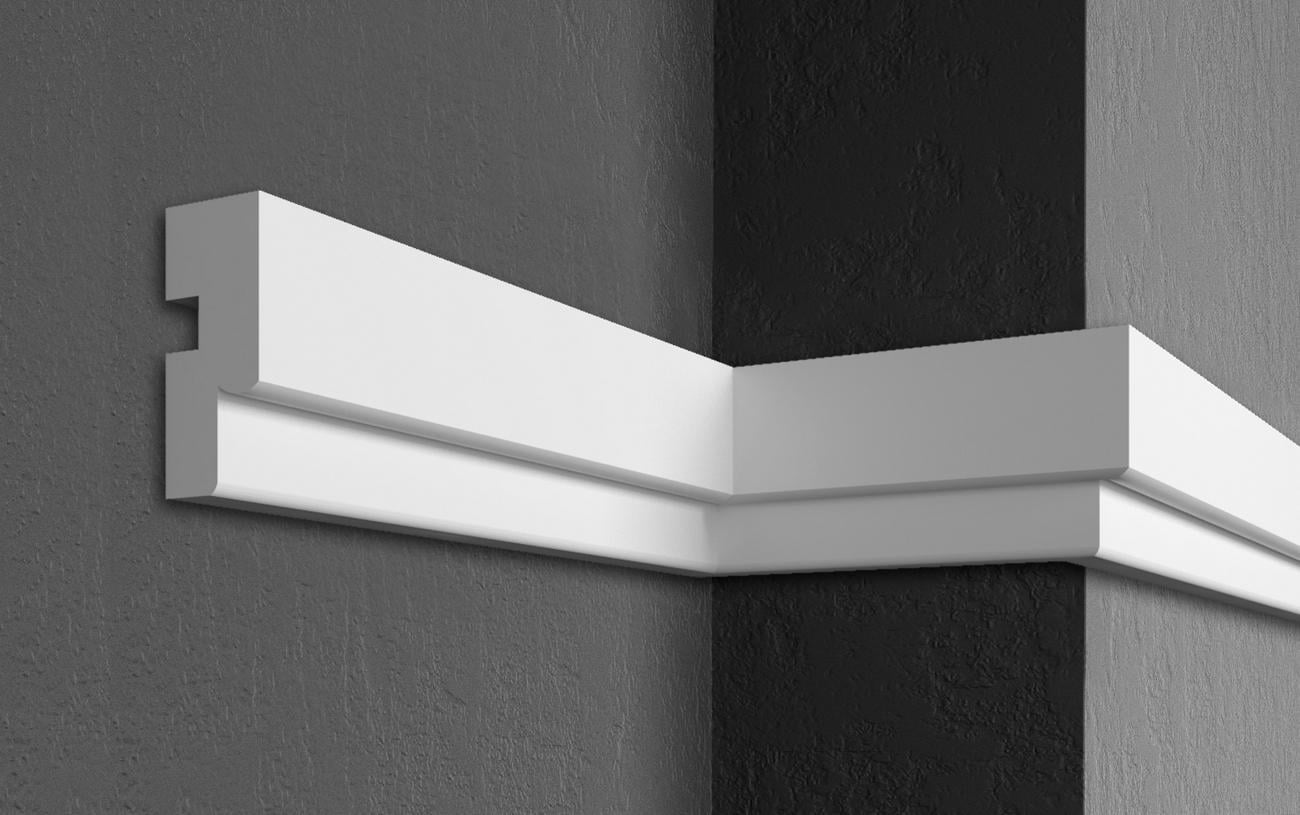Карниз Prestige decor MC 101 без покрытия 60x25 мм 2000 мм (12370240)