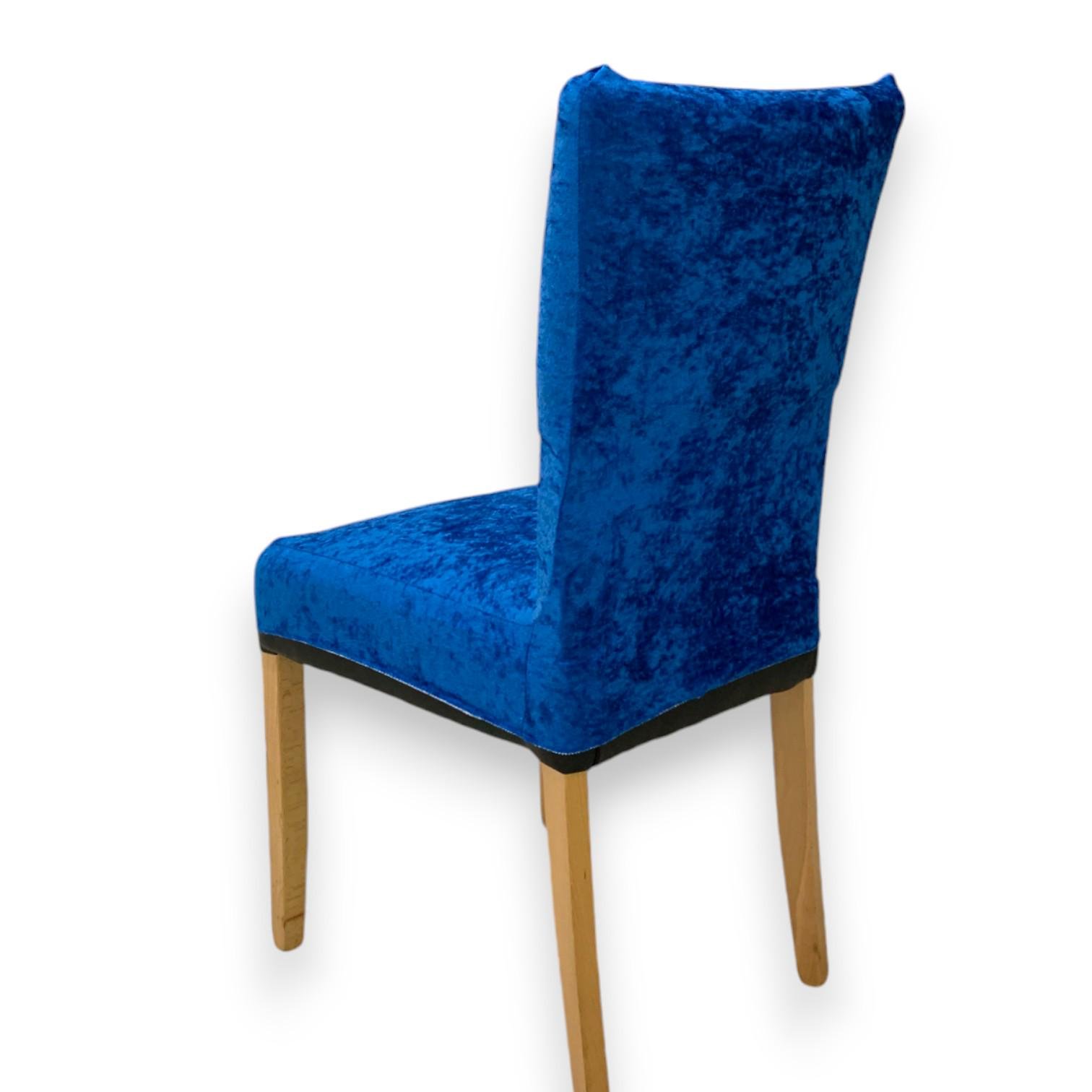 Чехол натяжной на стул GOSPO велюровый Электрик (2151544724) - фото 3