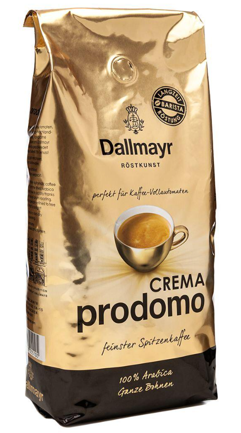 Кофе в зернах Dallmayr Prodomo Crema 1 кг ящик 10 кг (optBij10001520)