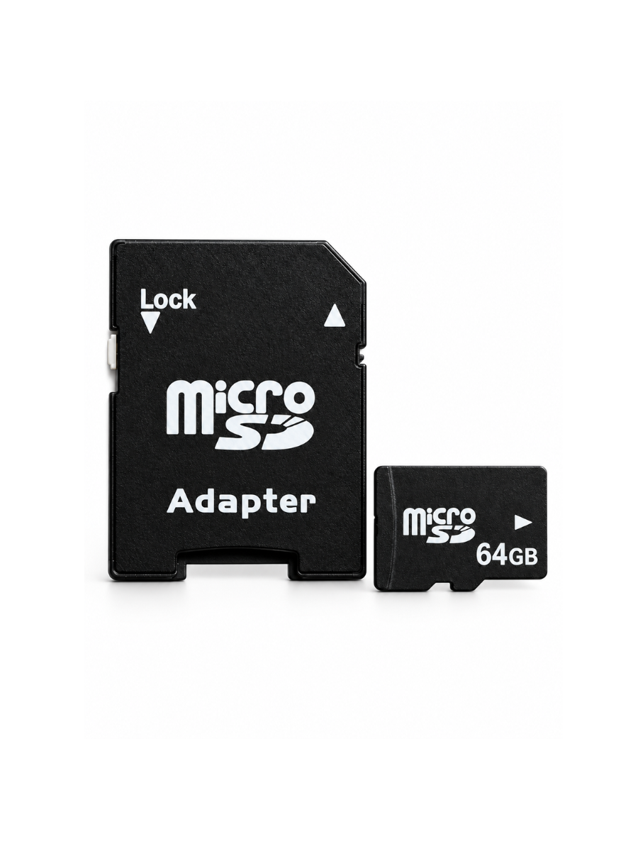 Карта пам'яті microSDHC Class 10 з SD-адаптером 64 Гб Чорний (37261546)