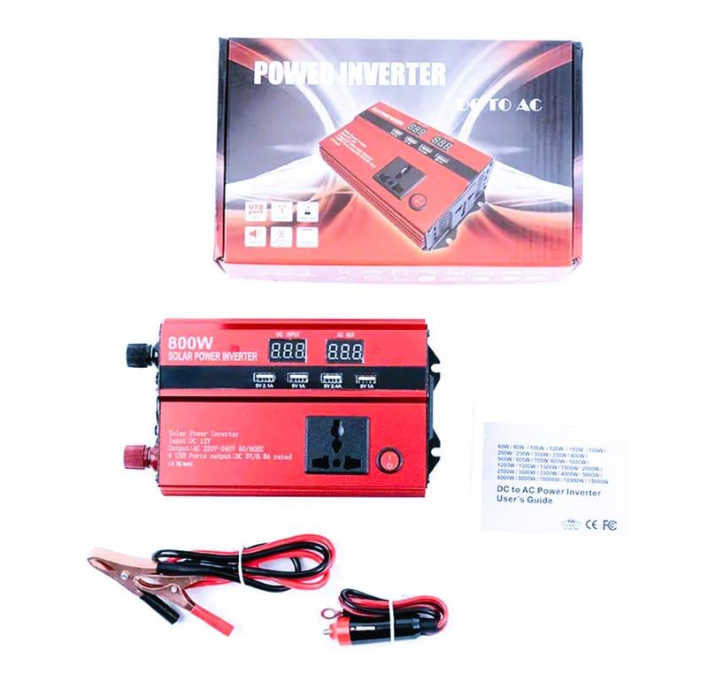 Инвертор-преобразователь напряжения 800 W 4 USB порта 1 розетка 220 V - фото 7 Инвертор-преобразователь напряжения 800 W 4 USB порта 1 розетка 220 V - фото 7