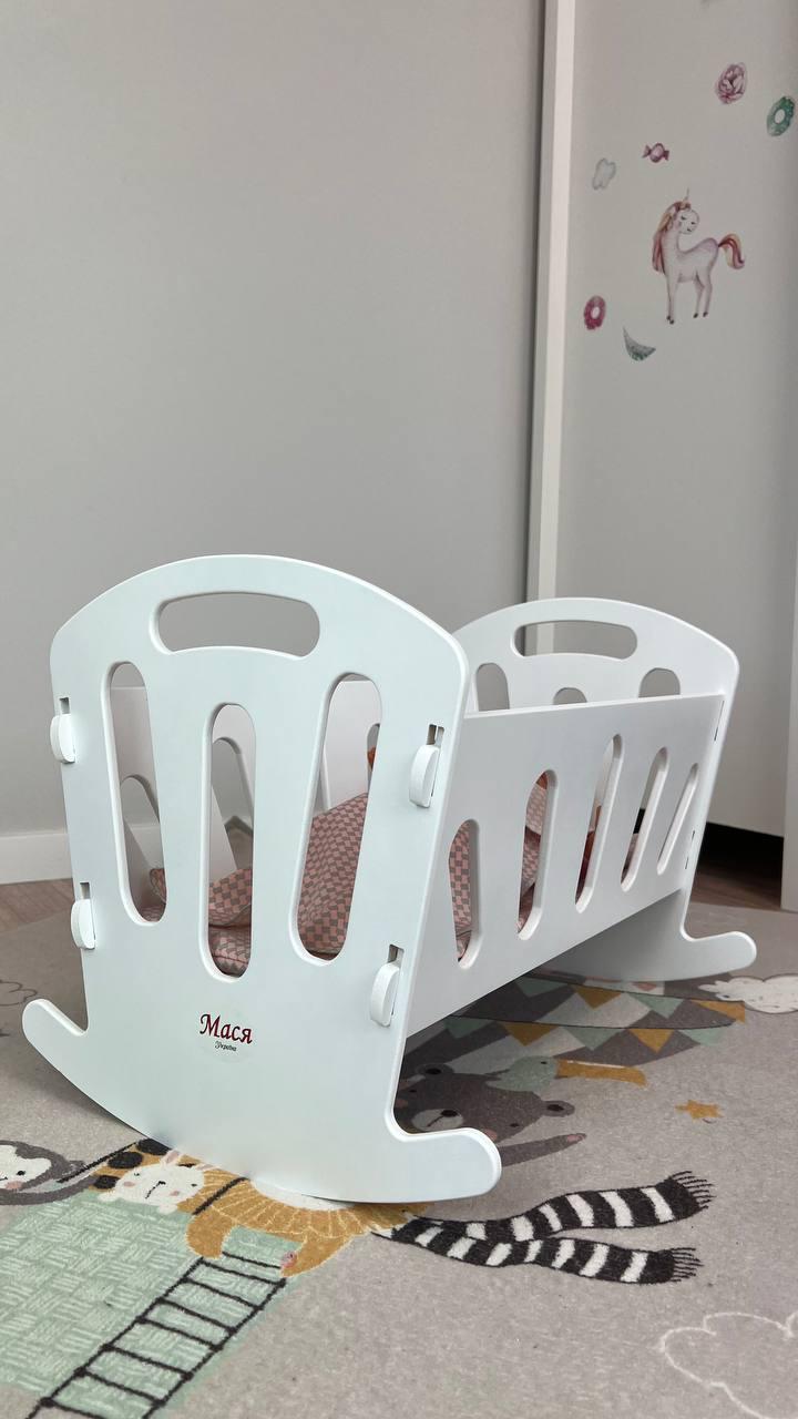 Игрушка кроватка-люлька с постельным бельем Белый - фото 3 Игрушка кроватка-люлька с постельным бельем Белый - фото 3