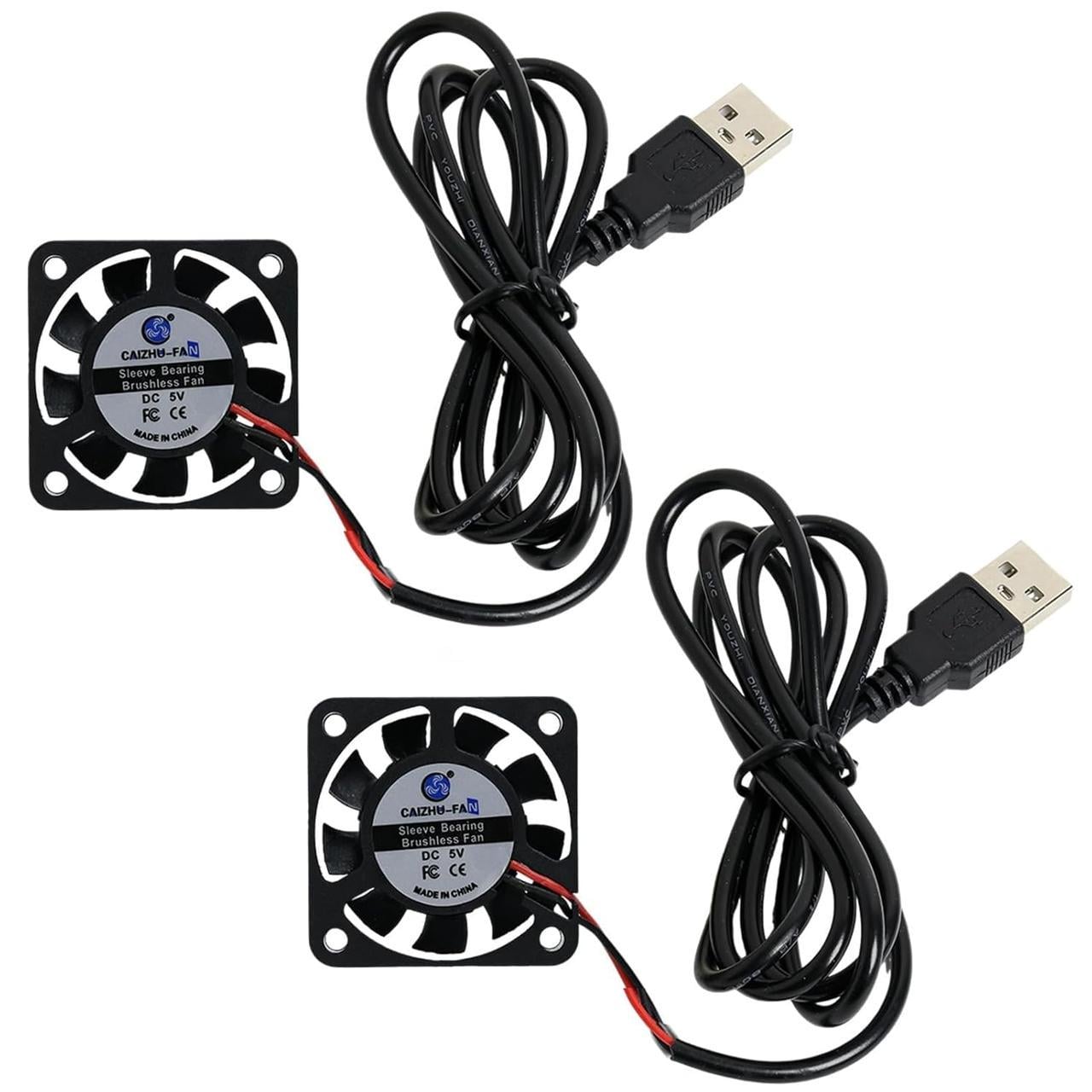 Вентилятор для охлаждения DC 5V USB с проводами 2 шт. Вентилятор для охлаждения DC 5V USB с проводами 2 шт.