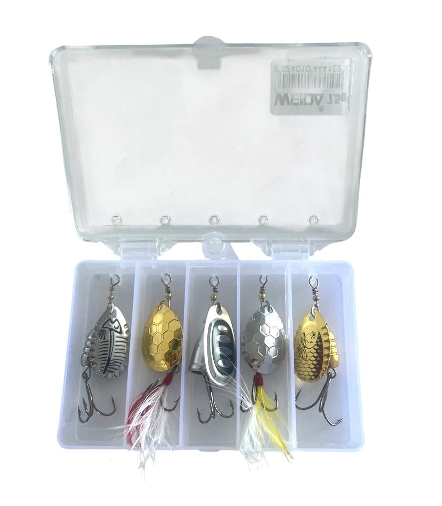 Набор блесен-колебалок Weida в коробке 7,5 г 5 шт. (6547892145) Набор блесен-колебалок Weida в коробке 7,5 г 5 шт. (6547892145)