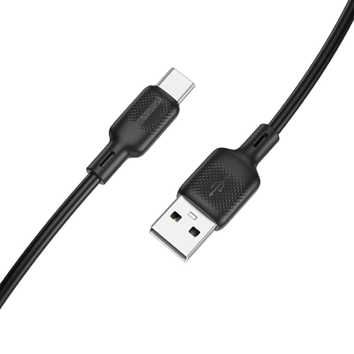 Кабель BOROFONE BX113 Lenny USB-A to USB-C 3 A 1 м Black (24868883) Кабель BOROFONE BX113 Lenny USB-A to USB-C 3 A 1 м Black (24868883)