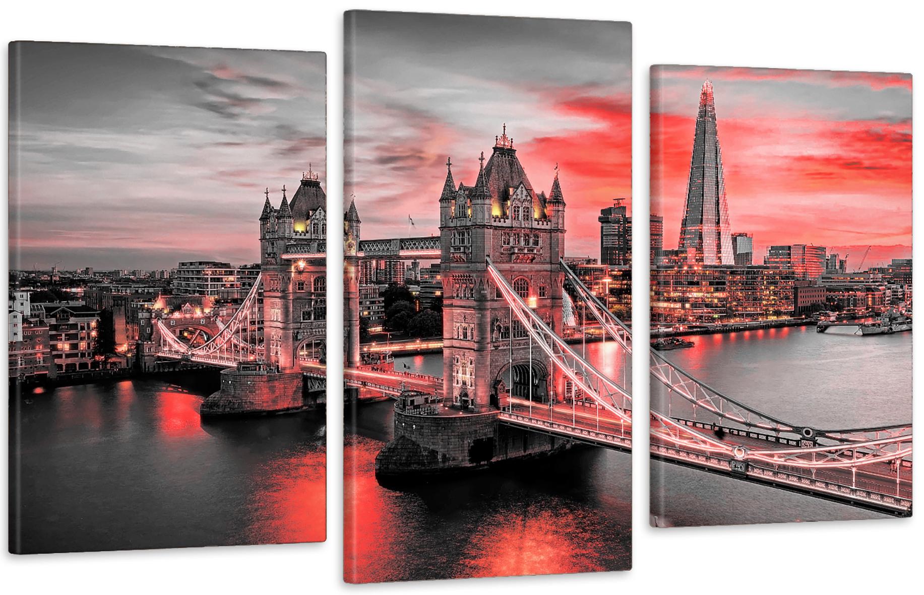 Картина модульная в гостиную/спальню Лондонский мост 53х100 см (Art-558_3)