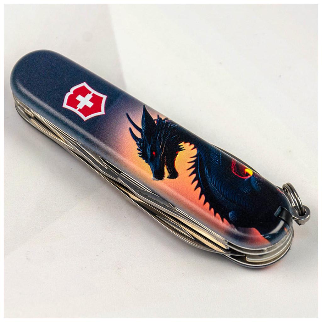 Туристический нож Victorinox Climber Zodiac Дракон в лучах солнца (1.3703.3_Z3270p)
