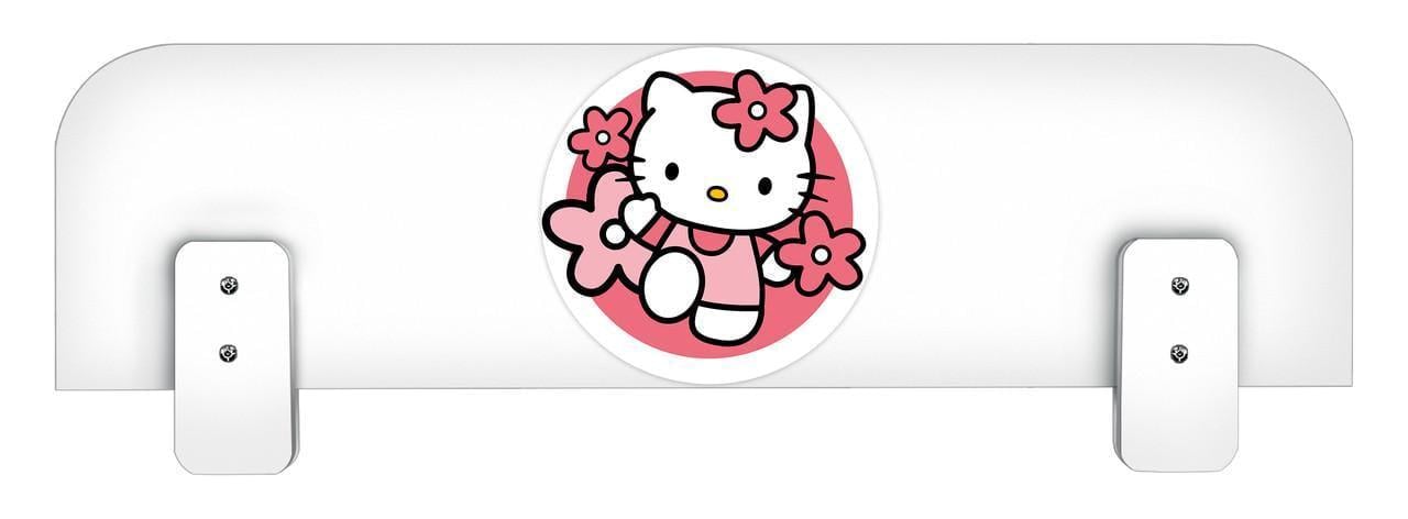 Бортик защитный МАКСИ-МЕбель для кровати Китти плюс под толщину боковой царги 26 мм Белый гладкий (12110)