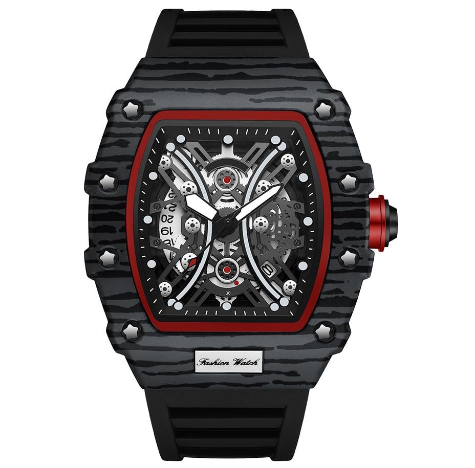 Годинник наручний чоловічий Sanda Drakula Black (4436)