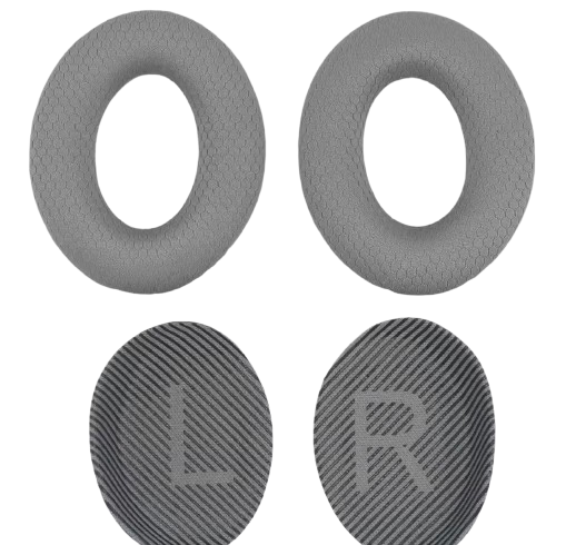 Амбушюры тканевые сетчатые для Bose Quietcomfort AE2 QC2 QC15 QC25 QC35 QC45 grey серые (29822818)