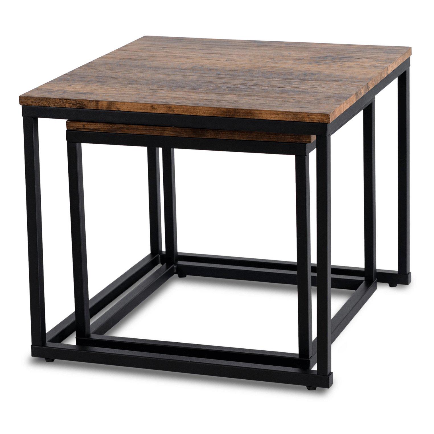 Комплект журнальных столов Mebel Elite RIS 2 шт. Дуб рустик (ME.RIS/DRU/CZ/L) - фото 6 Комплект журнальных столов Mebel Elite RIS 2 шт. Дуб рустик (ME.RIS/DRU/CZ/L) - фото 6