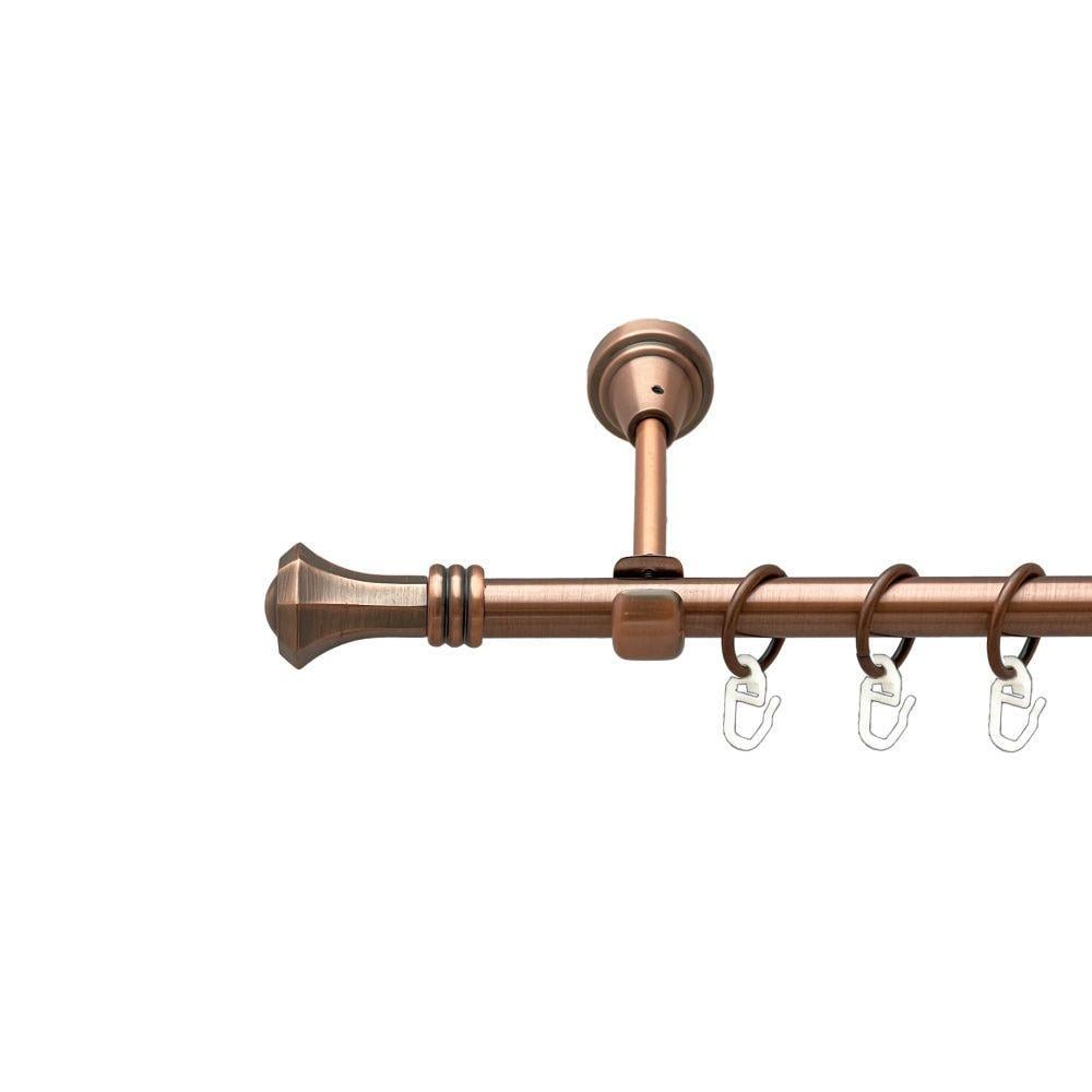 Карниз для штор Orvit Кастела однорядный гладкий 16 мм 160 см Античная медь (00-00019316) Карниз для штор Orvit Кастела однорядный гладкий 16 мм 160 см Античная медь (00-00019316)