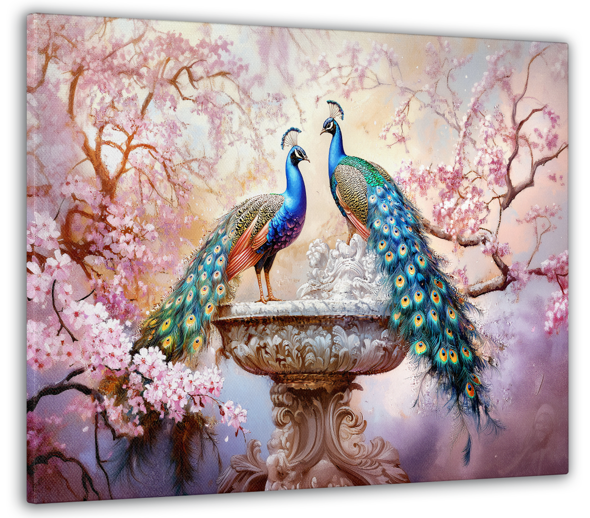 Картина на холсте МАКО павлины гармония цвета 50x70 см (MK10580_5070)