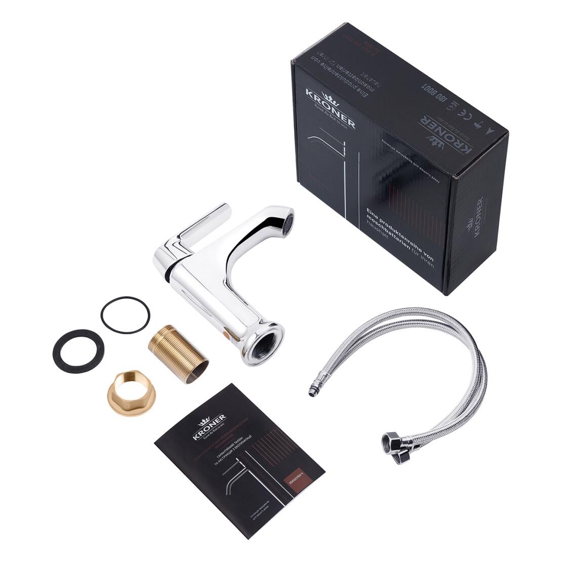 Смеситель для раковины Kroner KRP Armada C010 Хром (CV024309) - фото 7 Смеситель для раковины Kroner KRP Armada C010 Хром (CV024309) - фото 7