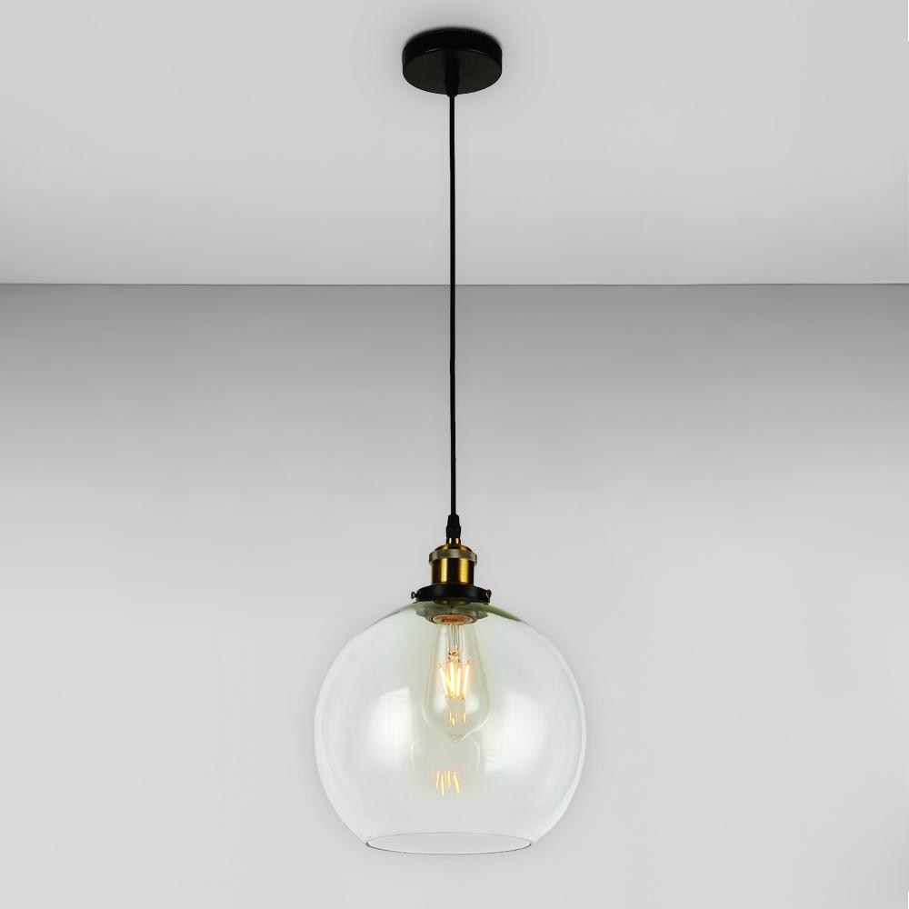 Люстра подвесная шар Light House LS-18599-1 CL250 Черный/Прозрачный