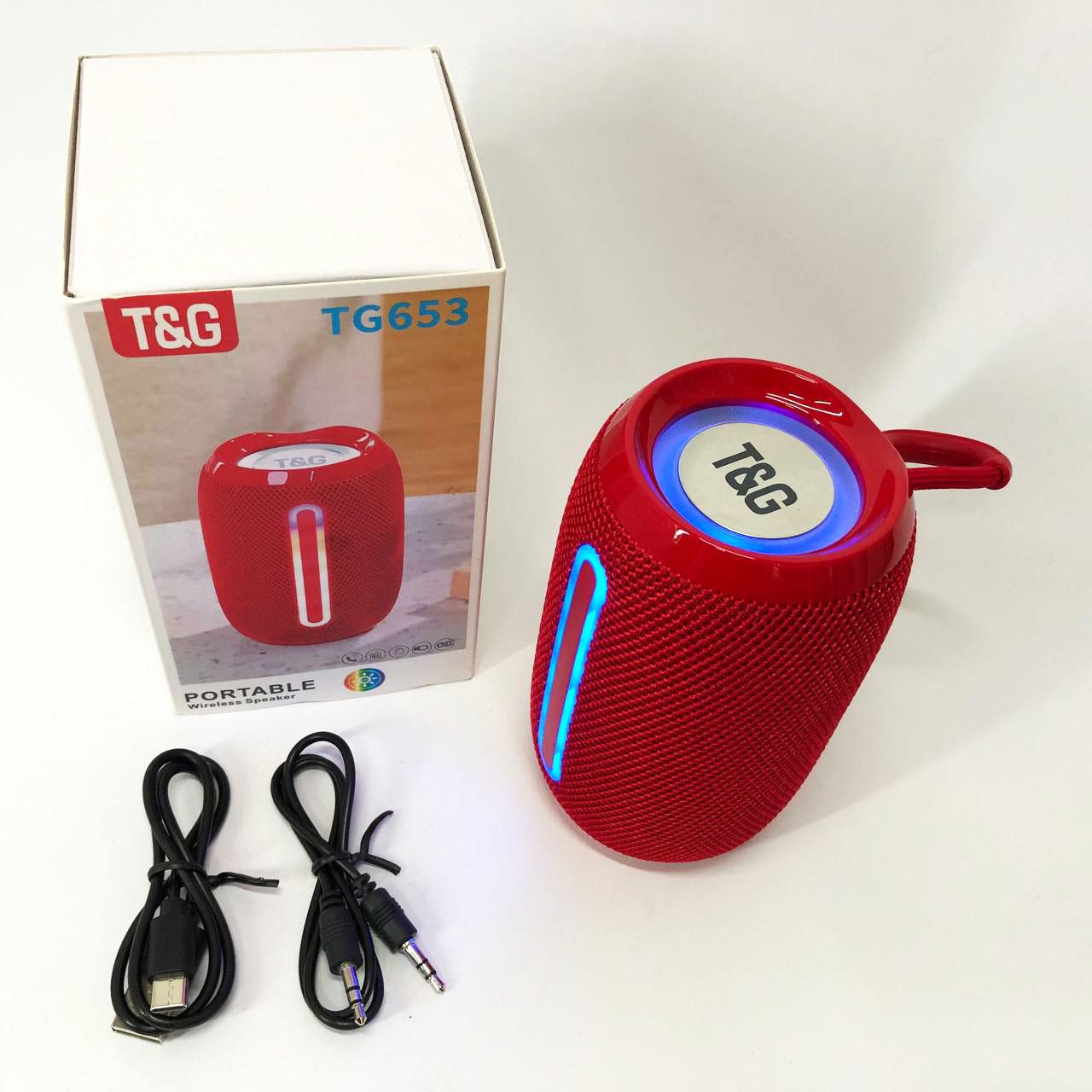 Портативна колонка Bluetooth TG653 USB з ремінцем Червоний - фото 7 Портативна колонка Bluetooth TG653 USB з ремінцем Червоний - фото 7