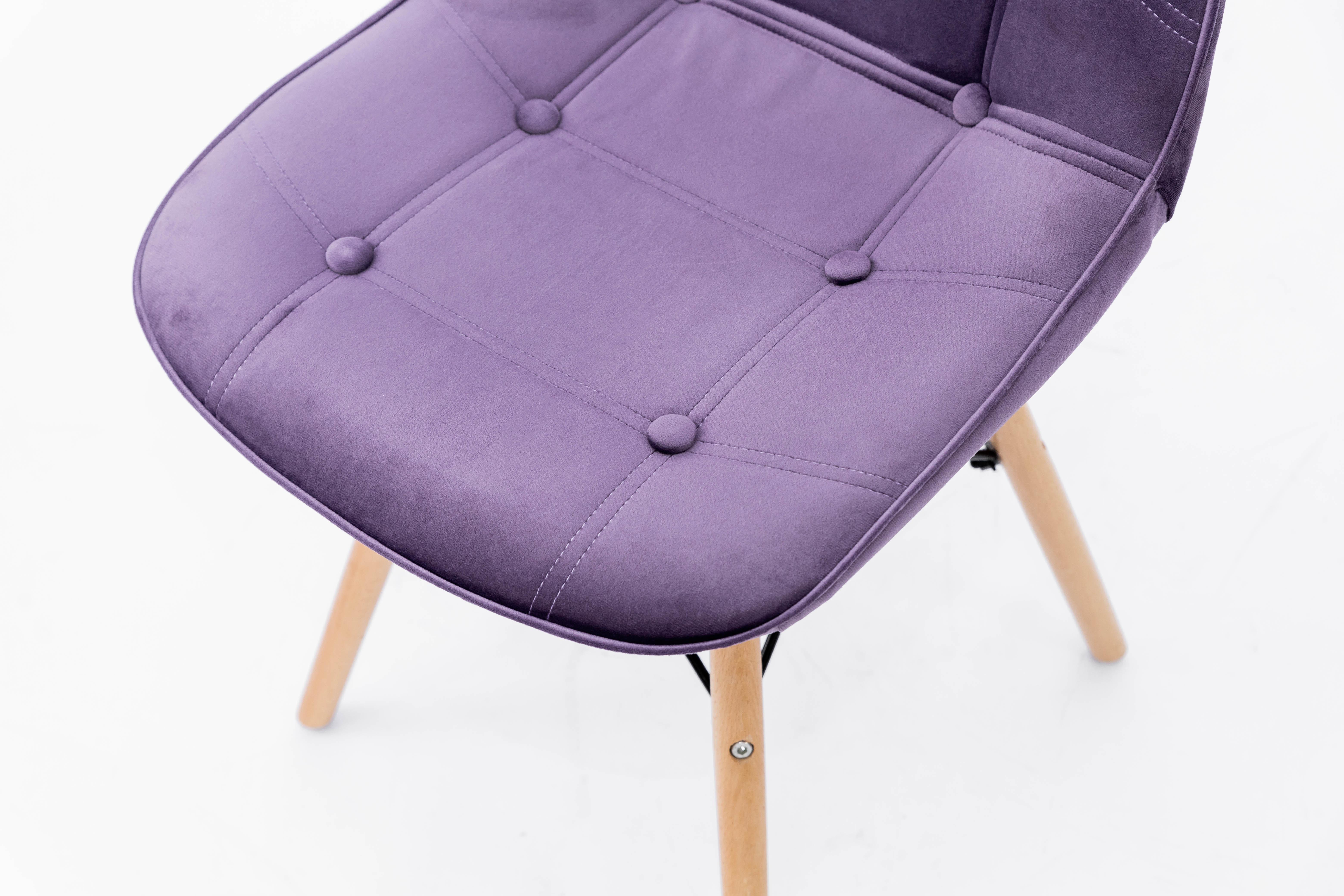 Стілець для кухні та вітальні Джастін Justin велюр 460х840х500 мм Бузковий (GAА0052509) - фото 7 Стілець для кухні та вітальні Джастін Justin велюр 460х840х500 мм Бузковий (GAА0052509) - фото 7