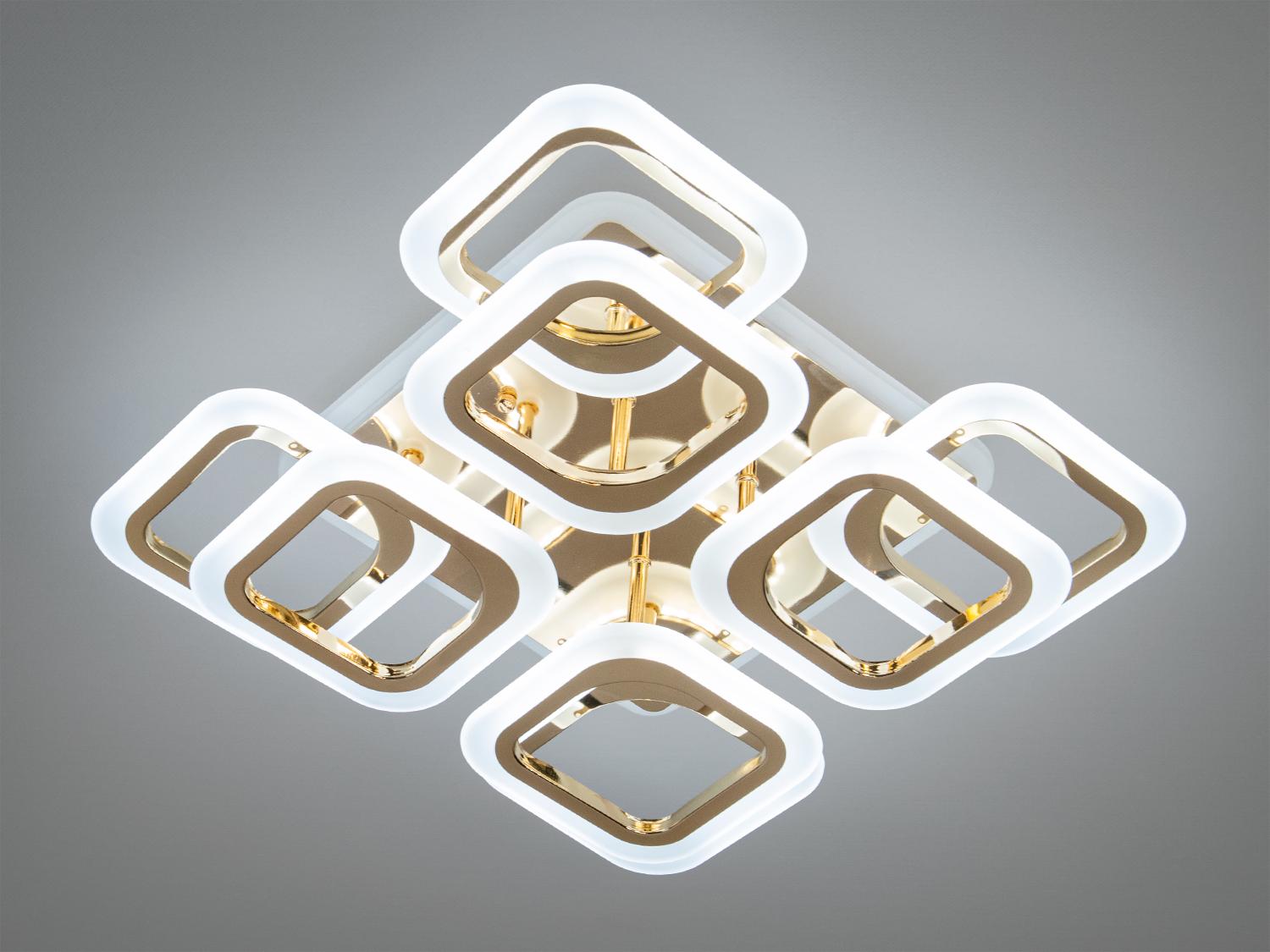 Люстра LED с тремя режимами света 120 W (HAS8060/4+4G LED 3color dimmer)