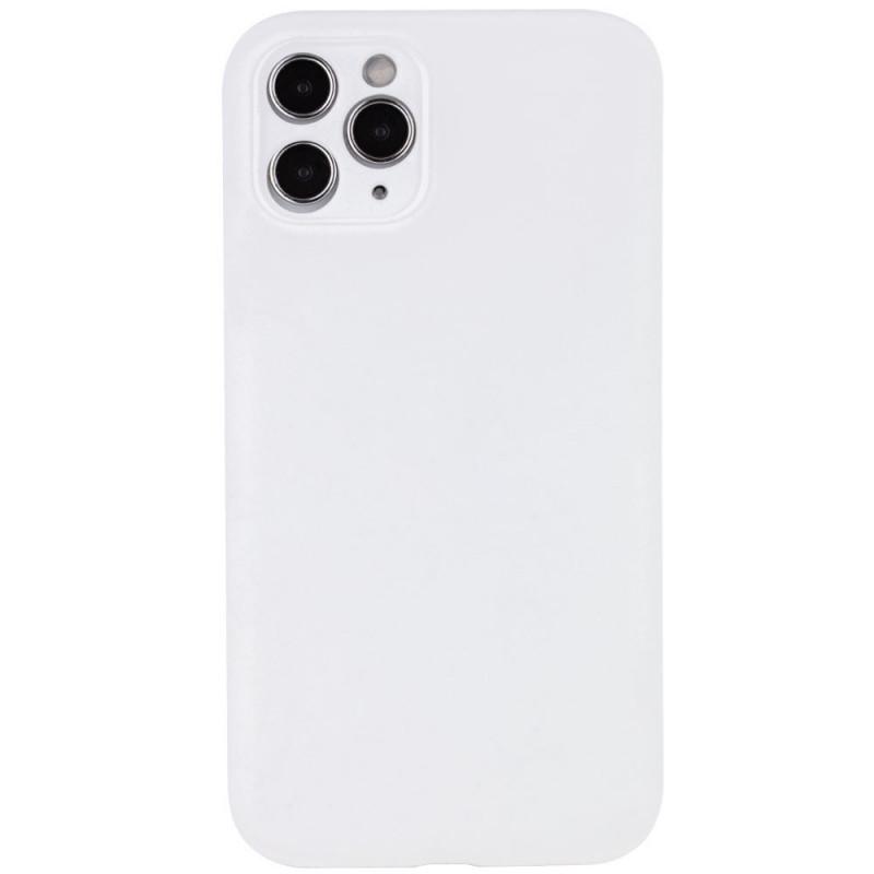 Противоударный чехол Silicone Case Full Camera Protective (AA) NL для Apple iPhone 12 Pro Max (6.7") Белый / White