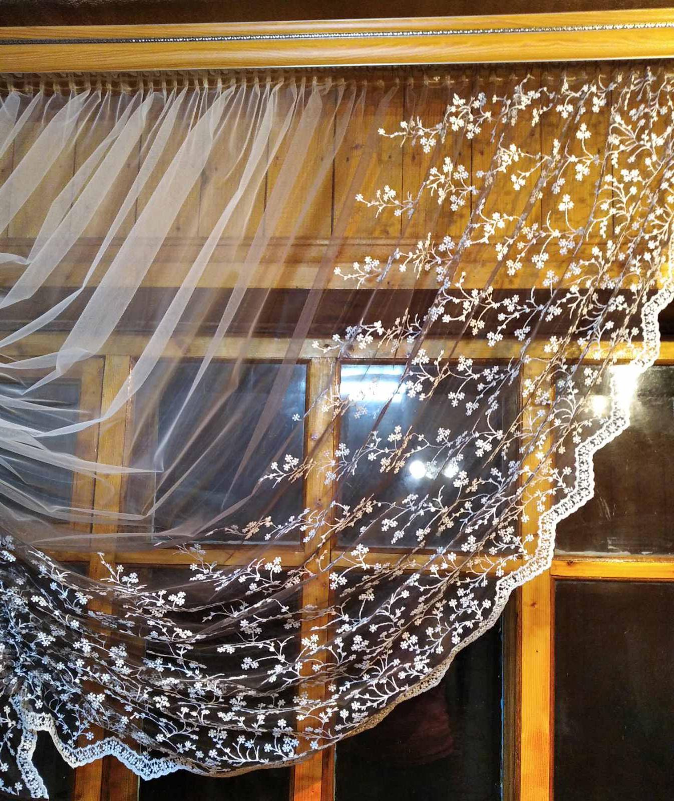 Фіранка готова коротка Камелія ліва Шоколадний - фото 4