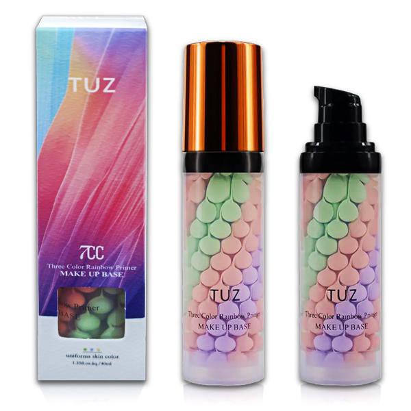 База под макияж трехцветная выравнивающая Tuz Make Up Base 40 мл - фото 2